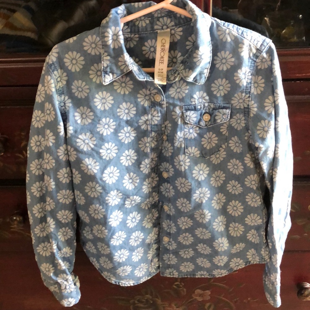 Long sleeved button down blouse